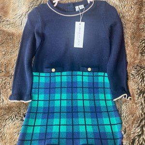 Janie and Jack Holiday 2021 Girls Sweater Dress size 2T